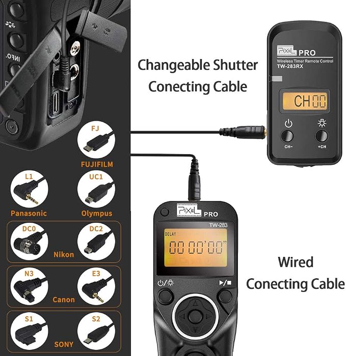 Pixel TW-283 DC0 Wireless Camrea Shutter Release Remote Control Compatible - Image 7