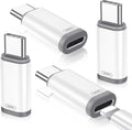 Temdan 4 Pack Lightning to USB C Adapter for iPhone 15/16/17 Pro/17 Pro Max,for iPhone 17/16 Charger,17/16 Accessories,Fast Charging & Data Transfer,USB C Charger Connector Cable,Not for OTG-White
