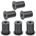 6pc Starlink Cable Grommet 1" Silicone Waterproof Wall Hole Pass Through Split Cable Bushings for TV Wire Ethernet Cord, Starlink Cable Routing Kit Accessories, 38mm/1.5" Ht, Black