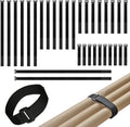 32 pcs 1-inch-wide Hook and Loop Cable Straps, 8"-12"-18"-24"-36" Adjustable Fastening Straps, Fixing and Organizing Cable Ties Set, Multi-Purpose Nylon Cinch Strap, Heavy-Duty Storage Straps