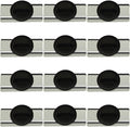 Magnet Zip Tie Mount Magnetic Zip Ties Mount Holder Strong 1-Second Magnetic Snap Installation Heavy-Duty Waterproof Cable Tie Mounts for Car Boat Workshop Industrial Organizing (12 Piece)