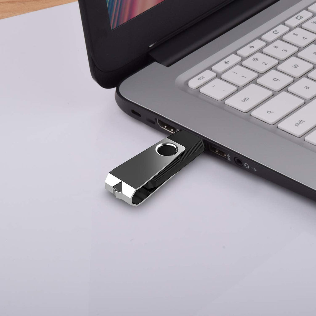 KEXIN USB 3.0 Flash Drive 64 GB 10 Pack Flash Drive 3.0 Thumb Drive Jump Drive Memory Stick Data Storage Pen Drive Black
