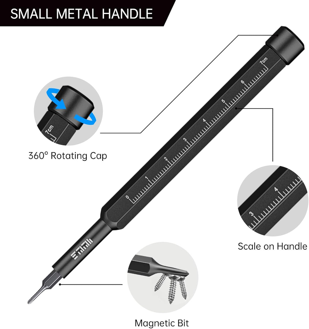 Compact Screwdriver Set, JAKEMY 105 in 1 Precison Mini Screwdriver Kit with Opening Pry Tool for Laptop, Computer, MacBook, Phone, Watch, Eyeglasses, Xbox, Modding, DIY