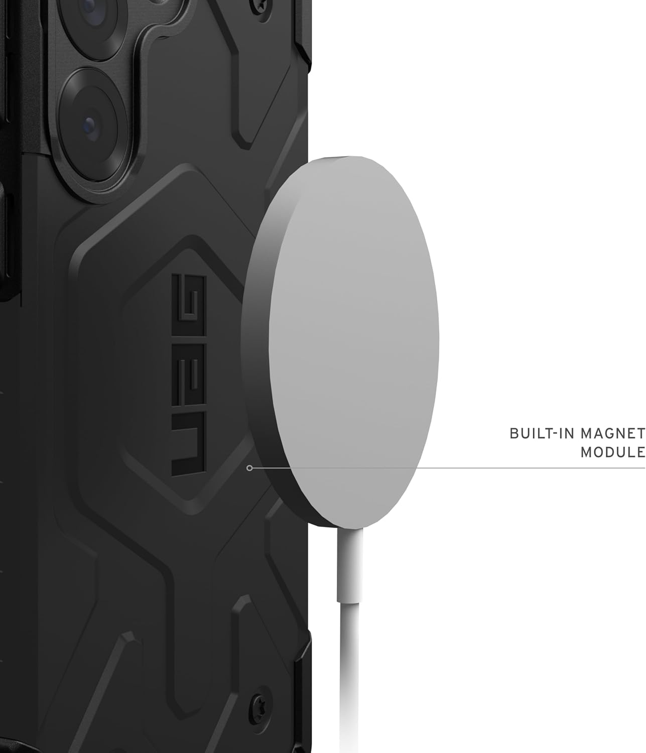 URBAN ARMOR GEAR UAG Designed for Samsung Galaxy S25 Case 6.2" Pathfinder - Compatible with Magnetic Charging Armor Shell Impact-Resistant Rugged Military Drop Tested Protective Cover, Black