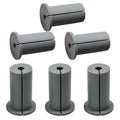 6pc Starlink Cable Grommet 1" Silicone Waterproof Wall Hole Pass Through Split Cable Bushings for TV Wire Ethernet Cord, Starlink Cable Routing Kit Accessories, 38mm/1.5" Ht, Grey