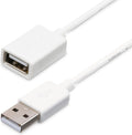 StarTech.com 2m White USB 2.0 Extension Cable Cord - A to A - USB Male to Female Cable - 1x USB A (M), 1x USB A (F) - White, 2 meter (USBEXTPAA2MW)