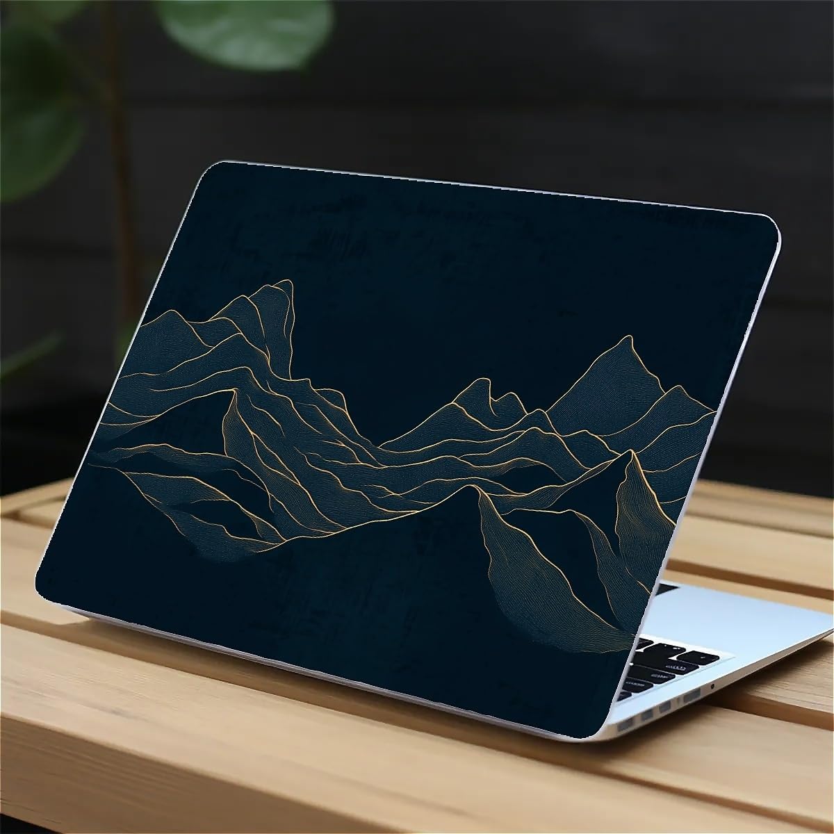 Compatible with MacBook Air 13.3 13.6 Inch Case 2022 2021 2020 2019 Plastic Hard Shell Case Cover,13.3 Air (A1932/A2179/A2337), Dark Mountains