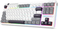 Redragon K729 PRO 80% Wireless Gasket RGB Gaming Keyboard, 3-Mode TKL Mechanical Keyboard w/Knob Control, Mix-Color PBT Keycaps, Hot-Swap South-Facing Socket & 5-Layer Dampener, Custom Silent Switch