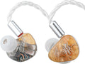 Linsoul Kiwi Ears Orchestra Lite Performance Custom 8BA in-Ear Monitor IEM with Detachable 4-core 7N Oxygen-Free Copper OFC Cable, Handcrafts Faceplate for Audiophile Studio Musician (Orange)