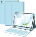 Keyboard Case for iPad Air 11-inch M2 2024/ Air 5th/ 4th Generation- Detachable Bluetooth Keyboard Case with Pencil Holder - Flip Stand Cover for iPad Air 11" M3/M2 (2025/2024)/Air 5 2022/Air 4 2020