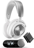 SteelSeries Arctis Nova Pro Wireless Multi-System Gaming Headset - Neodymium Magnetic Drivers - Active Noise Cancellation - Infinity Power System - Gen 2 Mic - PS5, PS4, PC, Switch, Mobile - White