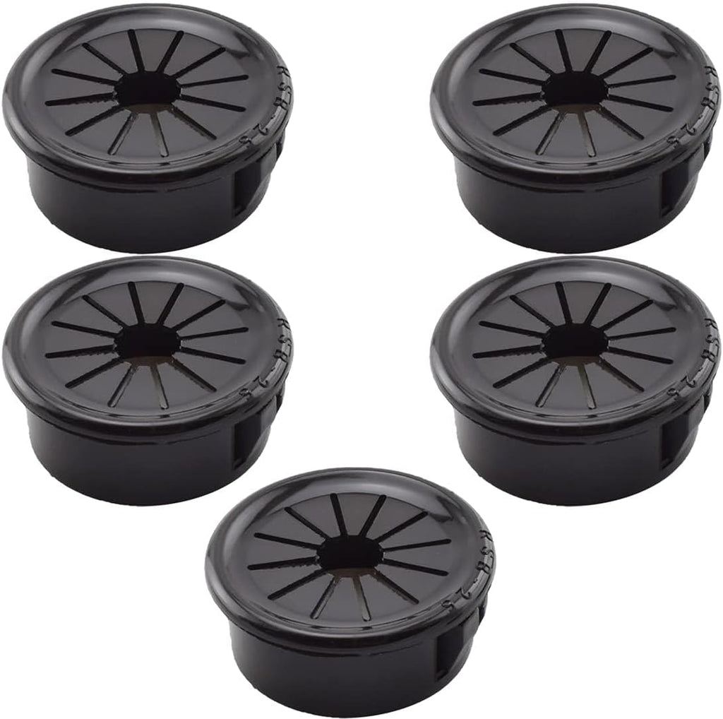 1-Inch Cable Grommets Petal-Shaped Buckle Type Wire Hole Cover for Cord Management and Protection of Cabinet, 5PCS 25mm
