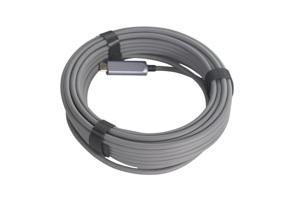 Fiber Optic USB C to USB C Cable(33ft),Slim High Speed 10Gbps USB 3.2 Active Optical Cable for Cameras,AR/VR, Webcam, Laptop etc,Grey