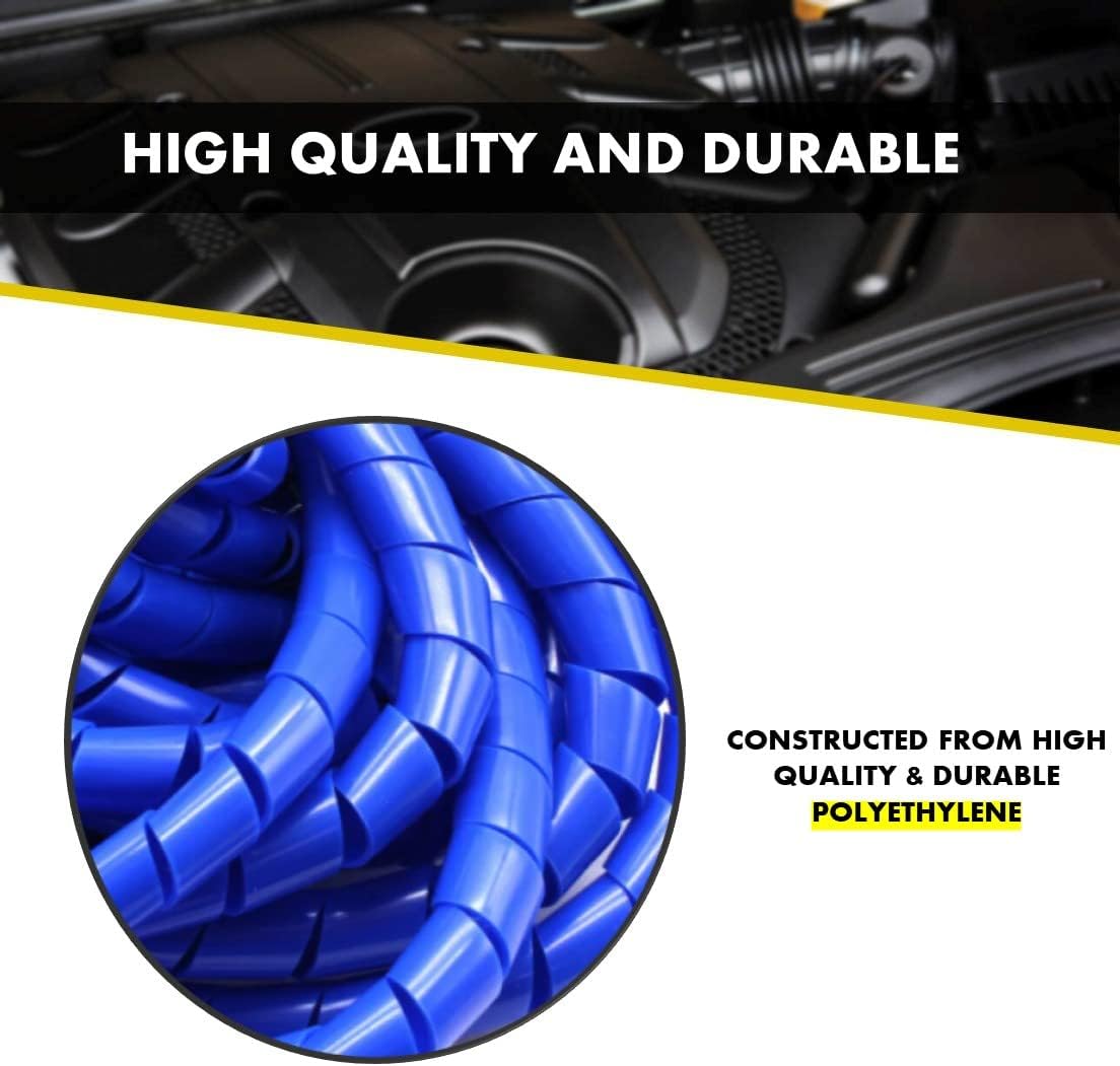 Kable Kontrol Vortex Spiral Cable Wrap - 1/4” Inch 100’ Feet Long - Hose Protector Flexible Polyethylene Wire Conduit Tubing Cable Sleeve Cord Cover to Organize Wires – Natural