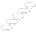 TRUECABLE Cat6 Component Rated Patch Cable, Unshielded (U/UTP), 5ft, White, 28AWG Solid Copper, Snagless 10G High-Speed Ethernet Cable, PoE++ 4PPoE 100W, UL Listed, RoHS-3, 5 Pack