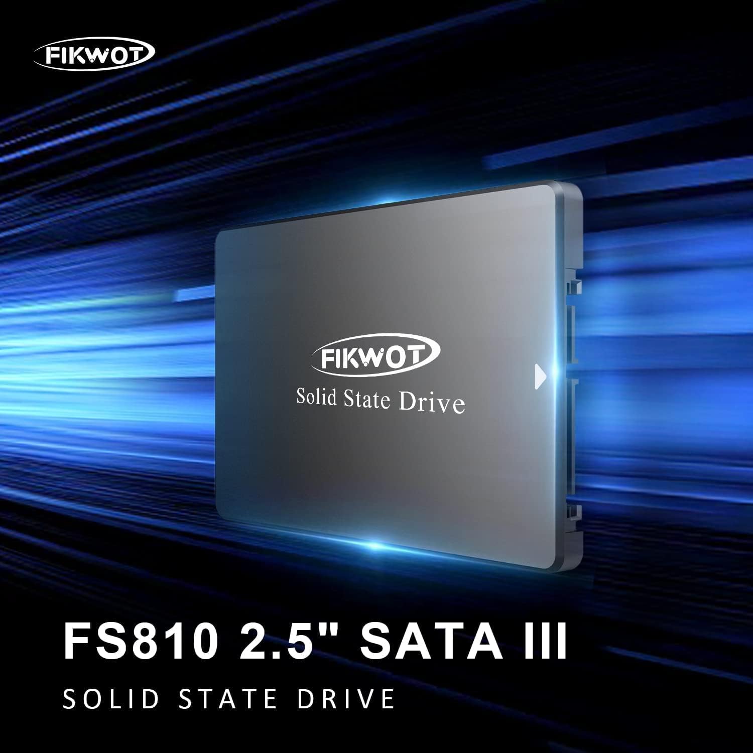 FS810 256GB SSD, 2.5" SSD SATA III 6Gb/s, Solid State Drives, Up to 560MB/s, 3D NAND TLC Flash, Internal SSD for Desktops and Laptops(Black)