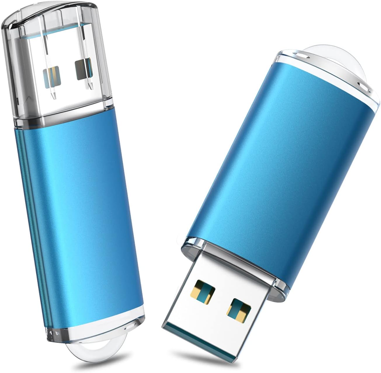 TOPESEL 2pack 128GB USB 3.0 Flash Drive High Speed 128G Thumb Drive Memory Stick Jump Drive USB Zip Drive for PC laptops, Tablets, TVs, car Audio (Blue)
