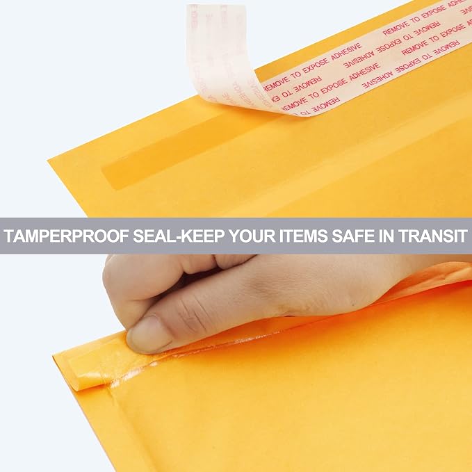 UCGOU Large Kraft Bubble Mailers 12x16 Inch Usable Size 12x15 Inch 25Pack - Image 3