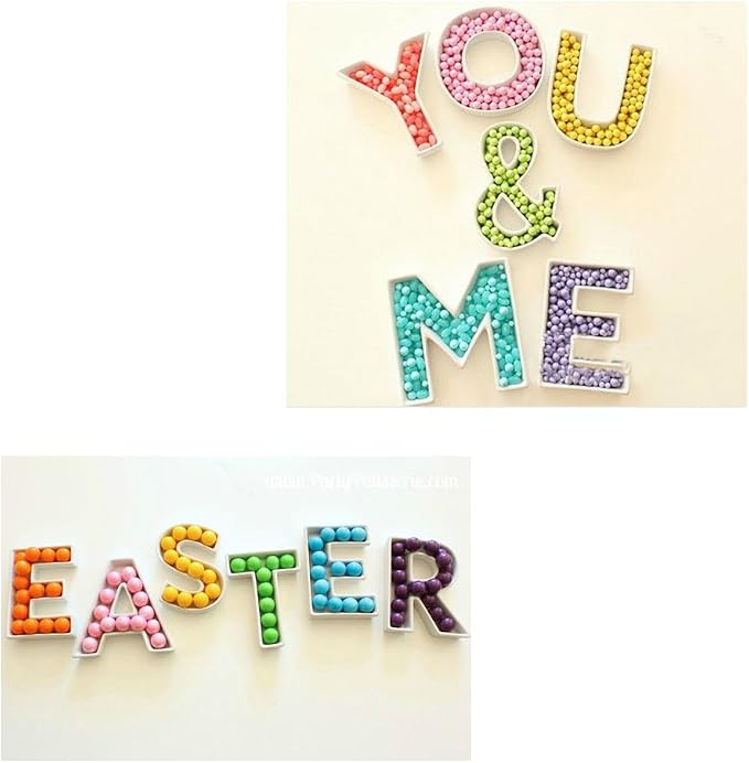 Coffeezone Small Porcelain Candy Dishes Letter Shaped Mini Nuts Plate - Image 8