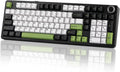 EPOMAKER X Aula F99 PRO Wireless Gaming Keyboard with 8000mAh Battery, Hot Swappable Creamy Keyboard, 2.4GHz/Type-C/BT5.0, NKRO, RGB Backlit for Win/Mac/Gaming (Black&White&Green)