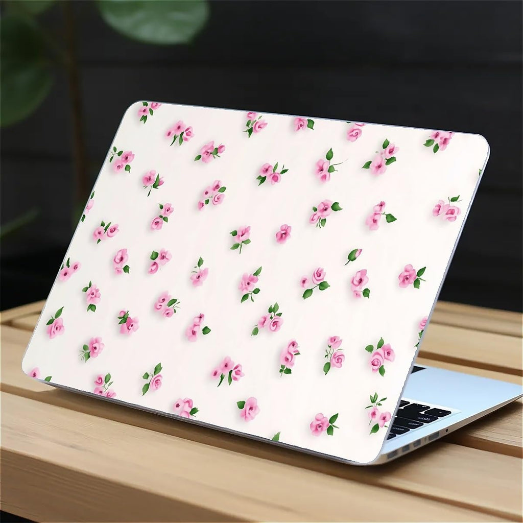 Compatible with MacBook Air 13.3 13.6 Inch Case 2022 2021 2020 2019 Plastic Hard Shell Case Cover,13.3 Air (A1932/A2179/A2337), Pink Rose