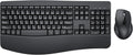 Ergonomic Keyboard and Mouse Combo - Full Size Keyboard Cordless with Palm Wrist Rest Ergonomic Mouse Wireless for Windows Computers Laptops - Black (Upgrade)