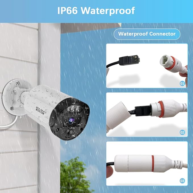 【All-in-One Security System】 4K Outdoor Wired Security Camera System, Home - Image 7