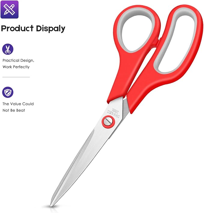 Scissors Bulk Set 40-Pack, Taotree 8" All Purpose Scissors - Image 2