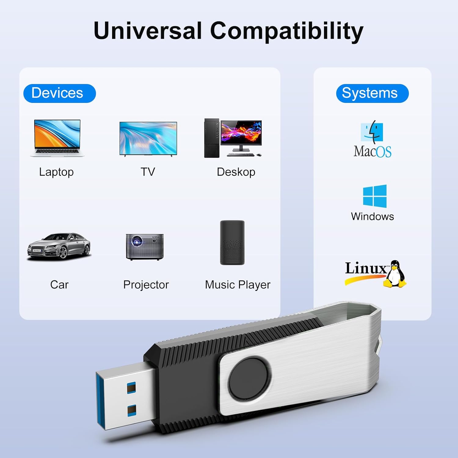 TOPESEL USB Flash Drive 5 Pack 16GB USB 3.0 Flash Drive Memory Stick USB Drive Thumb Drives USB Stick USB3.0 Thumb Drives (16GB 5PCS, Black)