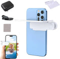 Mirror Effect Lens - Capture Stunning Reflections Instantly, Smartphone Camera Mirror Reflection Clip Kit, Adjustable Angle Mobile Phone Camera Mirror Clip for Outdoor Travel Photography (White)