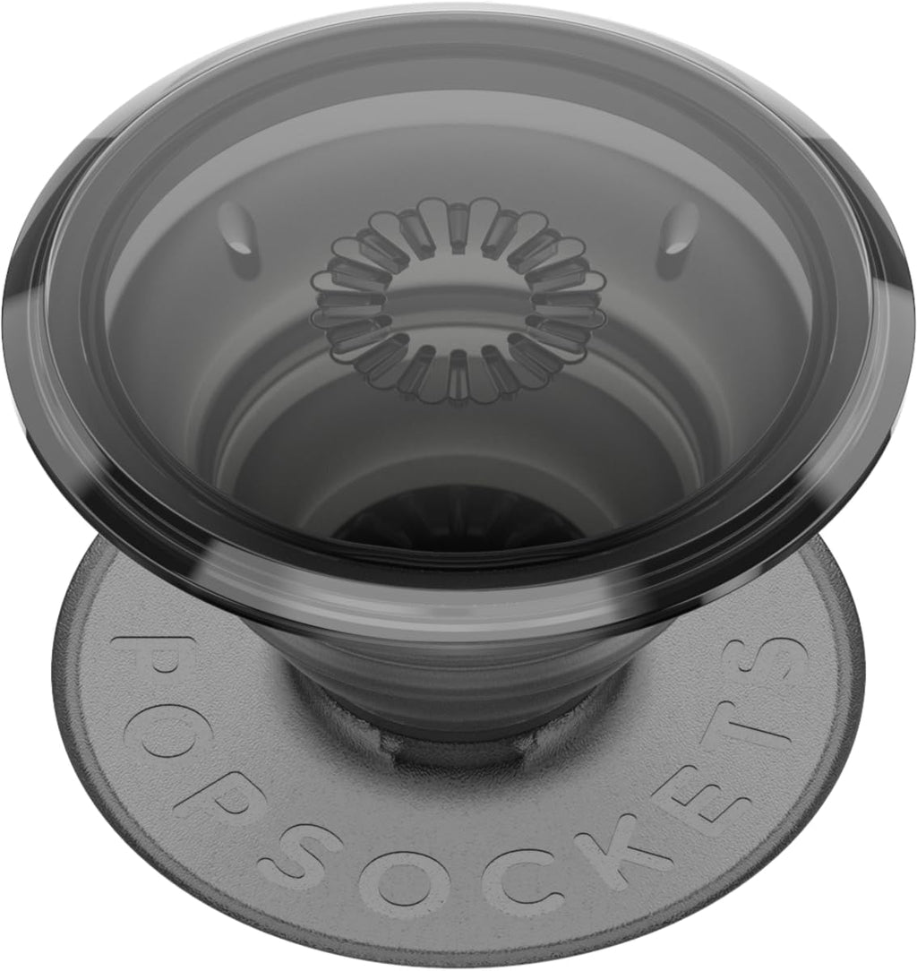 PopSockets Translucent Phone Grip with Expanding Kickstand, PopSockets for Phone, Adhesive Grip, Translucent PopGrip - Translucent Black Smoke