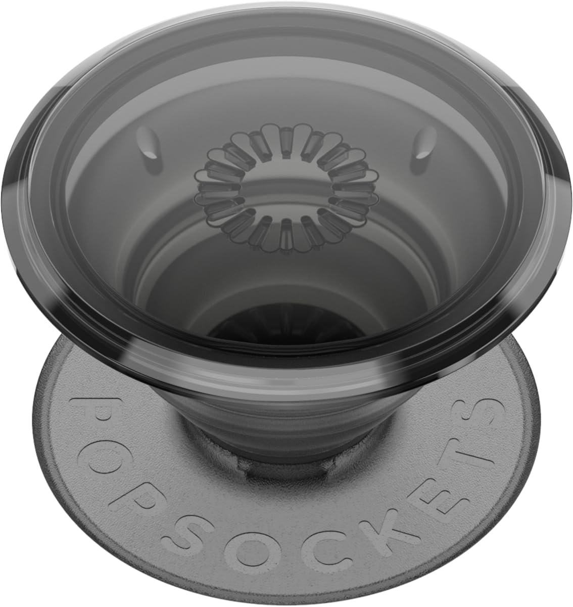 PopSockets Translucent Phone Grip with Expanding Kickstand, PopSockets for Phone, Adhesive Grip, Translucent PopGrip - Translucent Black Smoke