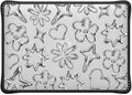 CASETiFY Impact MacBook Air 13" (M1/Intel) Case [Cushioned Impact Corners/Scratch-Resistant/Anti-Slip Grip] - Chrome Doodles - Clear Black