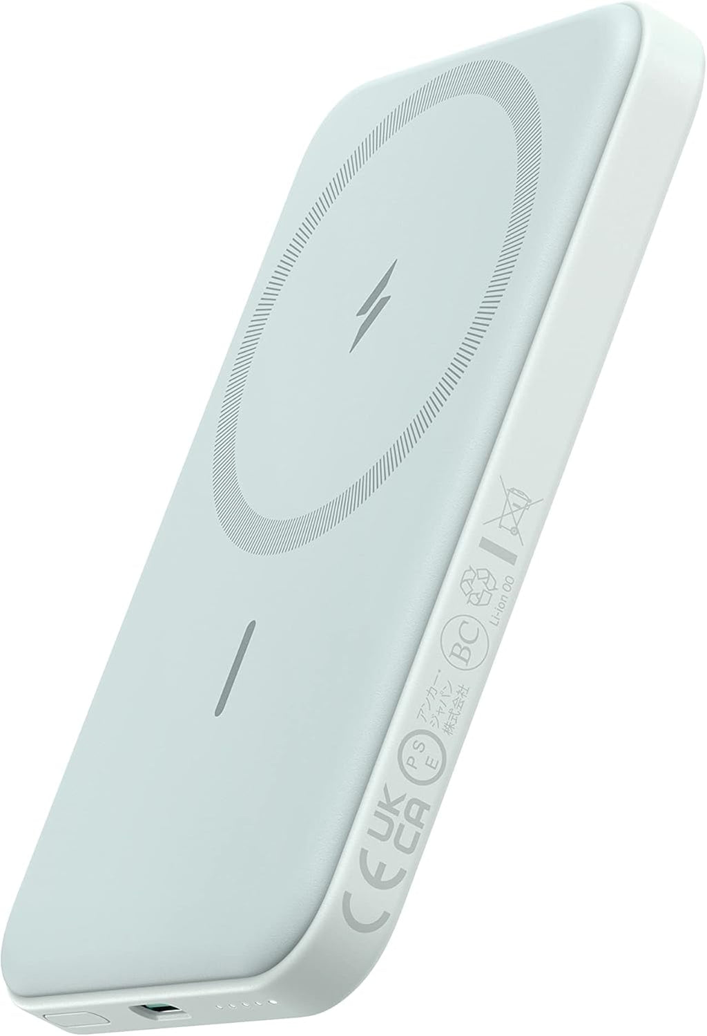 Anker 621 Magnetic Portable Charger (MagGo), 5,000mAh Wireless Power Bank with USB-C Cable, Magsafe-Compatible Battery Pack for iPhone 16/15/14/13/12 Series
