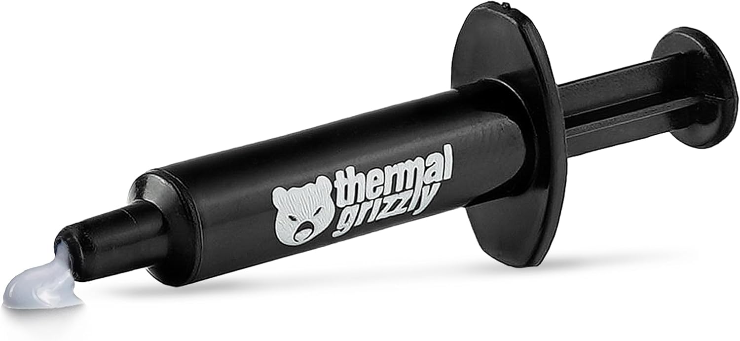 Thermal Grizzly Kryonaut - 1 Gram - Extremely High Performance Thermal Paste + 12 Cleaning Wipes 6 Wet & 6 Dry - for Demanding Applications and Overclocking CPU/GPU/PS4/PS5/Xbox