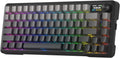 Redragon K724 PRO Wireless Gasket Gaming Keyboard w/Hype 1.14’’ TFT Screen & Knob, 81-Key 75% Mechanical Keyboard, 5-Layer Noise Dampening, Hot-Swap South-Facing RGB Socket, Gradient PBT Keycaps