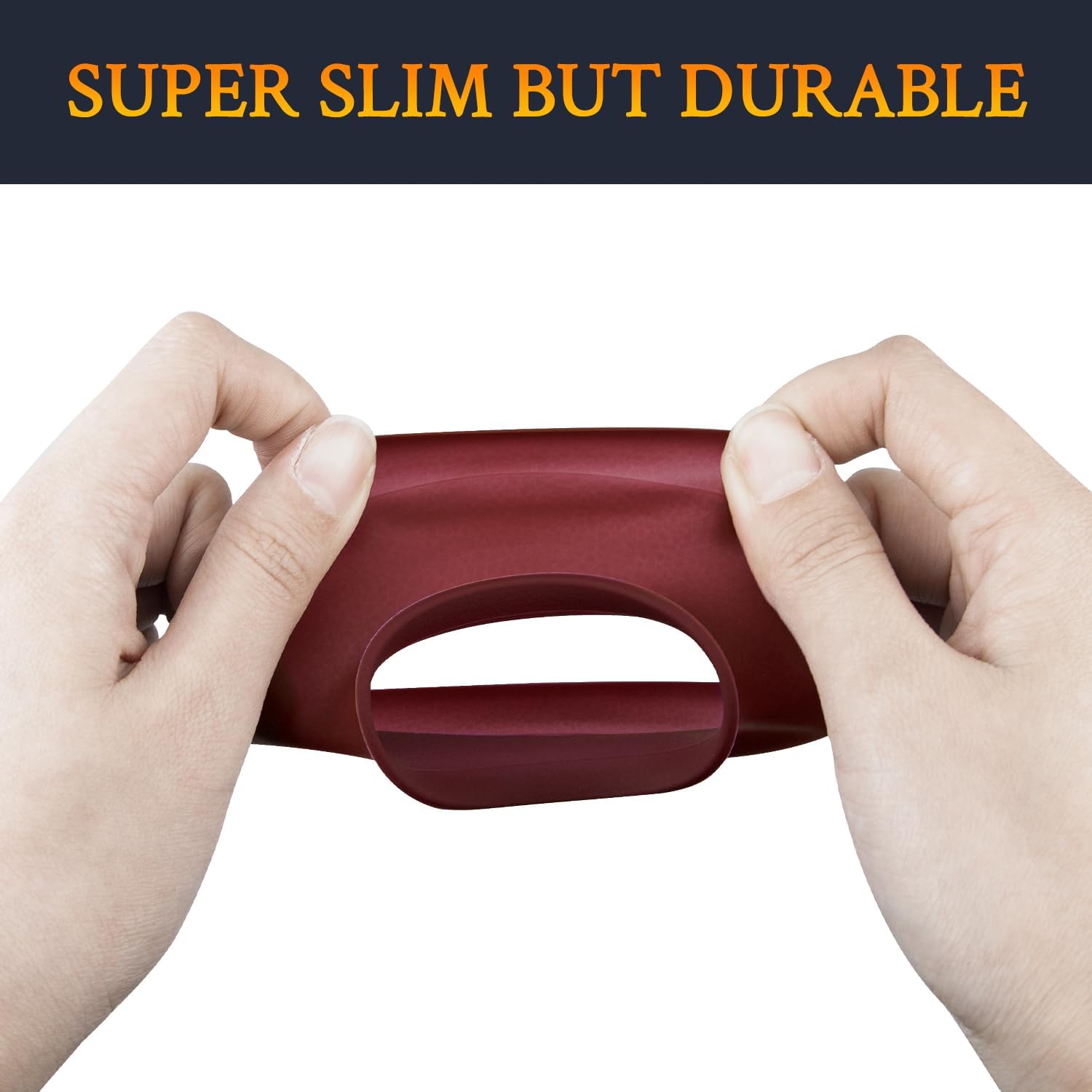 SOULWIT Silicone Ear Pads Cover Protector for Bose QuietComfort QC15 QC25 QC2 QC35 QC45/Ae2 Ae2i Ae2w/SoundTrue & SoundLink AE Headphones Cushions, Sweatproof, Easily Washable - Burgundy