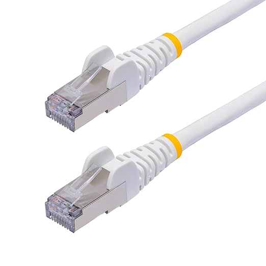 StarTech.com 1ft White CAT8 Ethernet Cable, Snagless RJ45, 100W PoE++, 26AWG by StarTech