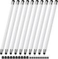 Stylus Pen for Touchscreen 10Pcs, 2-in-1 High Sensitivity & Precision Stylists pens, Stylus Pen for iPad/iPhone/Samsung/Android Tablets and Universal Capacitive Touch Screen (White)