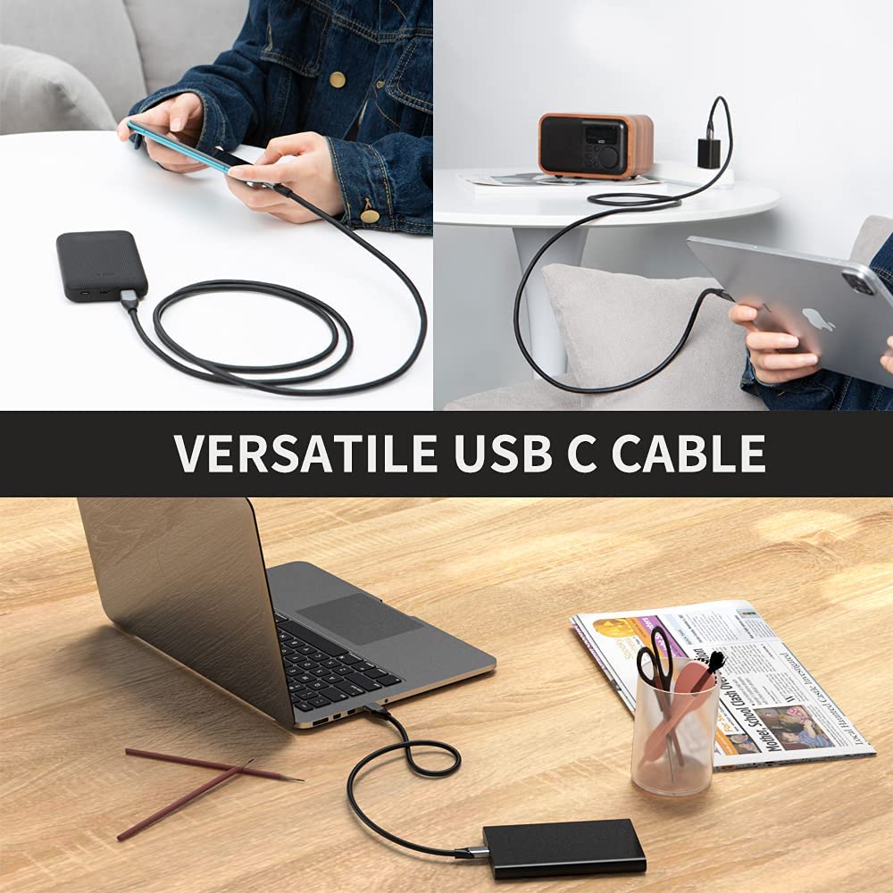 CableCreation USB C to USB A Cable 5FT, USB 3.1 USB 3.2 Gen2 10Gbps USB A to C Data Cable, Android Auto 3A for USB C External SSD MacBook Pro iPad, Galaxy S24/S23+, iPhone 16/15, 1.5m