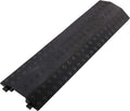 Medium 3 Pack - Floor Cord Cover Cord Protector Drop Over Drop Trak Cable Ramp for Office Warehouse - Black