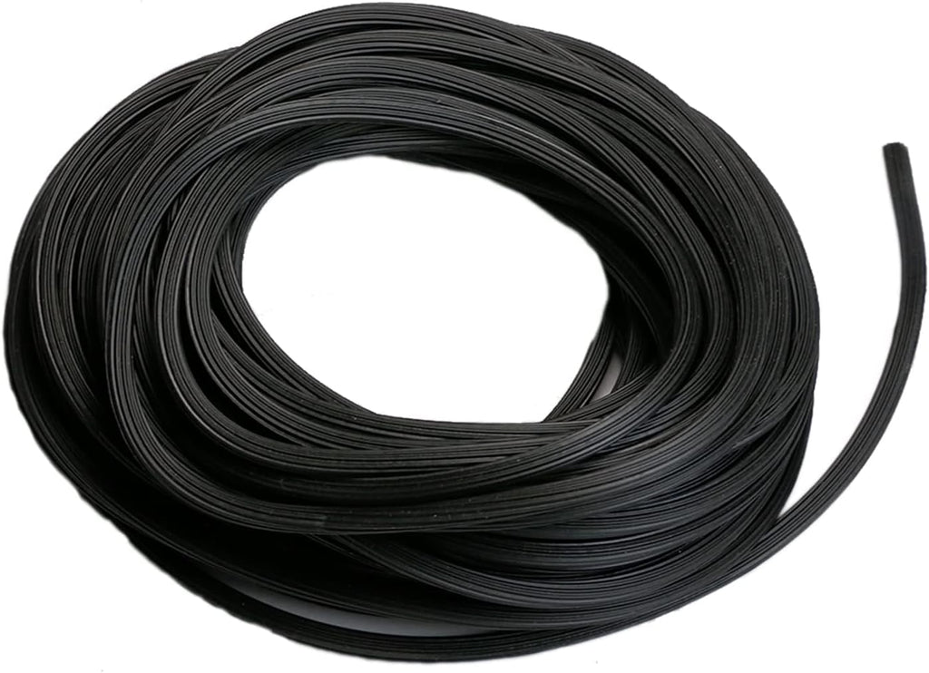 Window Screen Spline, 0.16" x 120ft Screen Retainer Spline for Window Screen Replacement, Black, Tooltriz