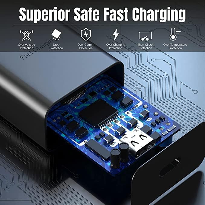 Phone 15 16 Charger, 2-Pack 30W Super Fast Charging, USB C Block Type C Cable Cord 6.6ft for iPhone iPhone 16,16 Plus,16 Pro,16 Pro Max, iPhone15, iPad Pro 12.9/11, Galaxy S24,S23,S22,S21
