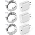 Fast USB C Charger Block,3Pack Long 6FT USB C to USB C Cable iPad Cord 20W iPhone 16 15 Charger Fast Charging for iPhone 16/16 Pro/15/15Pro/Pro Max/Plus,iPad 10th,iPad Air 5/4th,iPad Mini 6th,iPad Pro