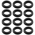 12 Pcs Rubber Grommets, 1-1/5" Inside Diameter 1-1/3" Drill Hole Rubber Wire Grommets O Ring Grommets for Wire, Firewall, Cables, Plugs, Automotive