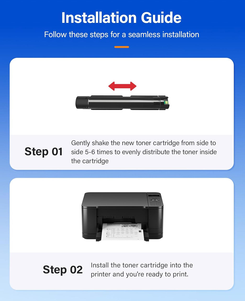 AltaLink C8030 C8035 C8045 Toner Cartridge Set 4-Pack Replacement for Xerox 006R01697 006R01698 006R01699 006R01700 Compatible for Xerox C8030 C8035 C8045 C8055 C8070 Printer Black Cyan Magenta Yellow