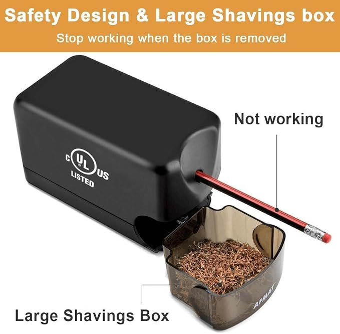 AFMAT 2 Pack Electric Pencil Sharpener, Heavy Duty Pencil Sharpener - Image 5