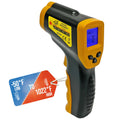 Infrared Thermometer Gun - Digital Food & Surface Temp Gun (-58F to 1022F) for Pizza Oven, Grill, Meat, HVAC, Engine