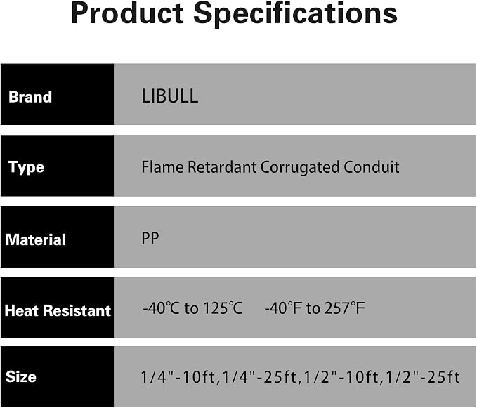 Split Wire Loom Tubing, 10FT 1/2Inch Heat Resistance Wire Protector | Cable - Image 8