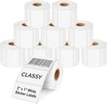 CLASSY 2" x 1" Direct Thermal Labels, 13000 Self-Adhesive Barcode Labels,Compatible with Rollo, Zebra Label Printers.